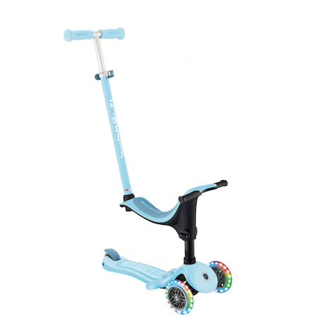 Trottinette évolutive go-up sporty lights Bleu cendré+Rose pastel+Vert menthe 1 - vertbaudet enfant 