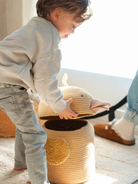 Panier charlie la poule Doré, rose, gris foncé 3 - vertbaudet enfant 