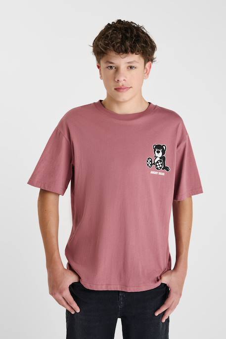 Tee-shirt rigabo Vieux rose 1 - vertbaudet enfant 