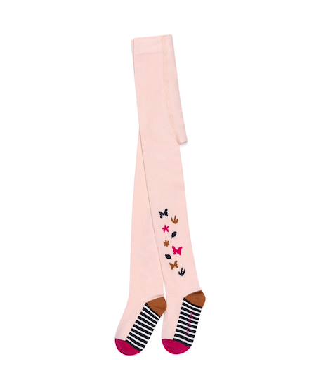 Collants fille Rose pale 1 - vertbaudet enfant 