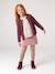 Gilet fille maille fine BASICS anthracite+beige chiné+bleu grisé+bois de rose+marine+prune+vanille+vert émeraude 38 - vertbaudet enfant 