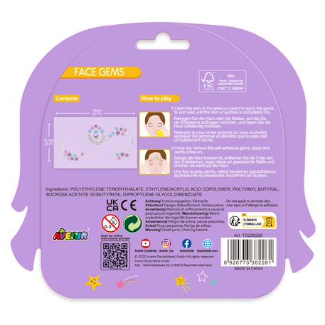 Autocollants pour le visage 'gemmes' - étoile Multicolor 3 - vertbaudet enfant 