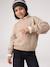 Pull col montant fille camel+vieux rose 2 - vertbaudet enfant 