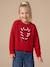 Coffret Noël fille pull jacquard et accessoire écru+rose pâle+rouge 15 - vertbaudet enfant 