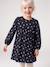 Robe manches longues fille écru+marine 11 - vertbaudet enfant 