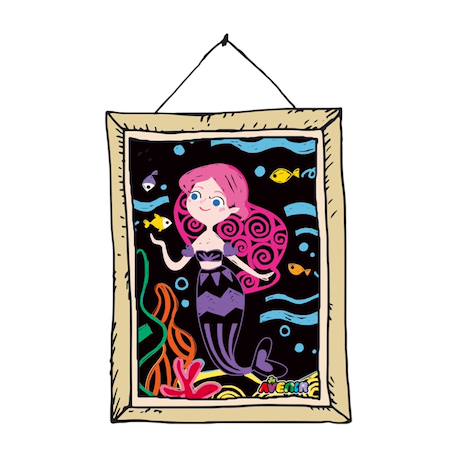 Livre à gratter jr - ma petite sirène 8 pièces Pink;purple 4 - vertbaudet enfant 