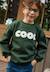 Sweat en molleton cool Vert 1 - vertbaudet enfant 