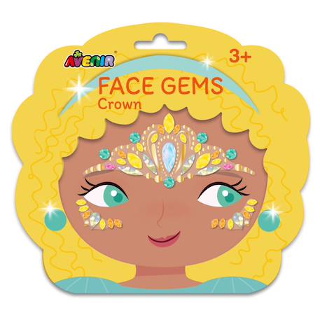 Autocollants pour le visage - gemmes Multicolor 1 - vertbaudet enfant 
