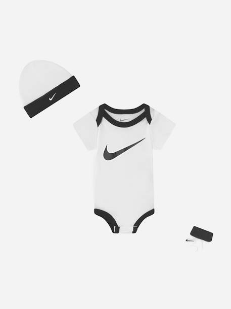 Bodies garçon en coffret Blanc / noir+Bleu foncé / ciel 1 - vertbaudet enfant 