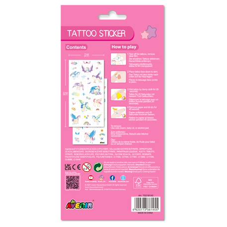 Autocollants tatouages - pégase Multicolor 4 - vertbaudet enfant 