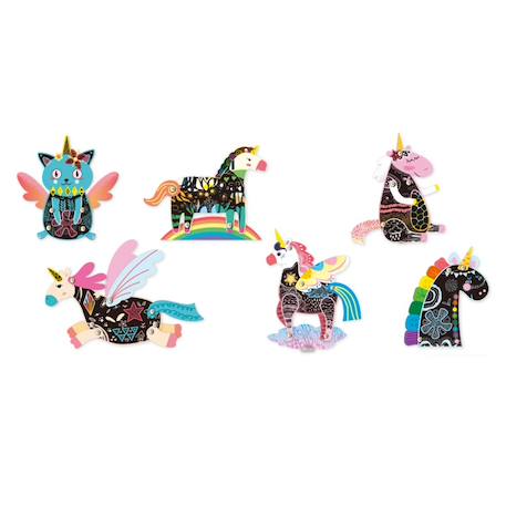 Poupée à gratter articulée - licorne Pink 3 - vertbaudet enfant 