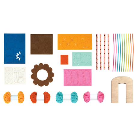 Couture créative - bouquet d'animaux pom pom Multicolor 4 - vertbaudet enfant 