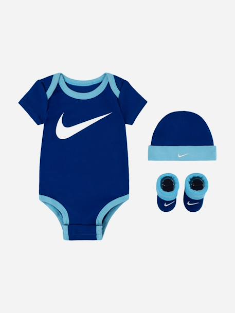 Bodies garçon en coffret Blanc / noir+Bleu foncé / ciel 4 - vertbaudet enfant 