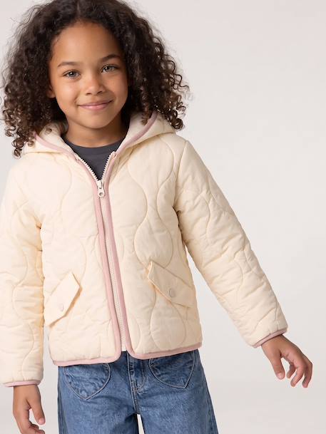 Doudoune légère fille bois de rose+vanille 5 - vertbaudet enfant 