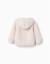 Veste en peluche avec capuche et fermeture éclair Beige clair 2 - vertbaudet enfant 