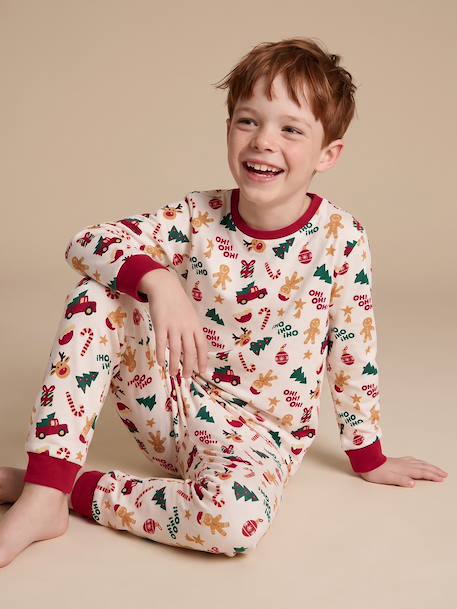 Pyjama de Noël garçon écru 2 - vertbaudet enfant 