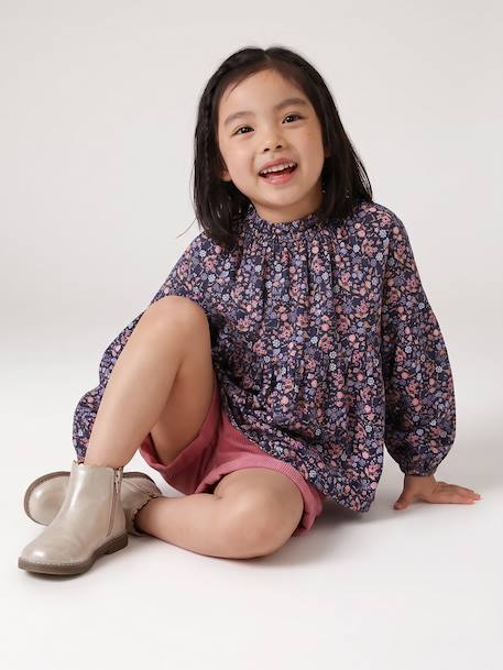 Blouse fille anthracite+vanille 5 - vertbaudet enfant 
