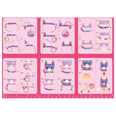 Breloques en perles - chat Multicolor 5 - vertbaudet enfant 