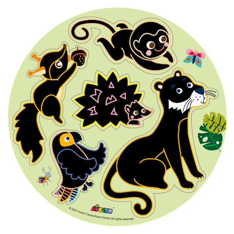 Gratte et pêche - jungle Multicolor 4 - vertbaudet enfant 