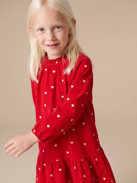 Robe enfant fille manches longues rouge 8 - vertbaudet enfant 