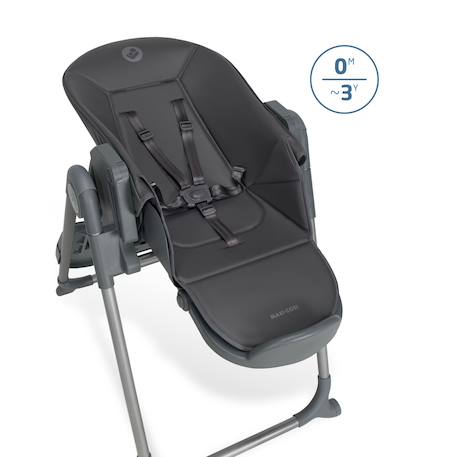 Chaise haute bébé évolutive ava2 Elegance graphite 4 - vertbaudet enfant 