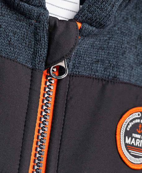 Veste polaire à capuche garçon Bleu 3 - vertbaudet enfant 