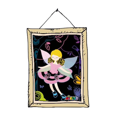 Art à gratter jr - petites fées 8 pièces Pink 4 - vertbaudet enfant 