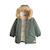 Parka enfant imperméable doublé sherpa avec capuche emma Kaki 4 - vertbaudet enfant 
