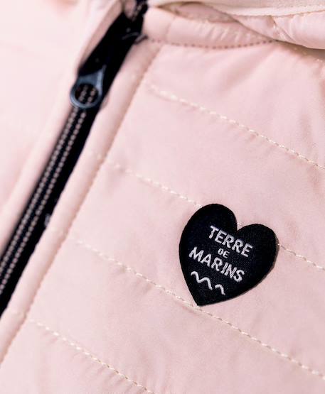 Veste polaire à capuche fille Rose clair 3 - vertbaudet enfant 