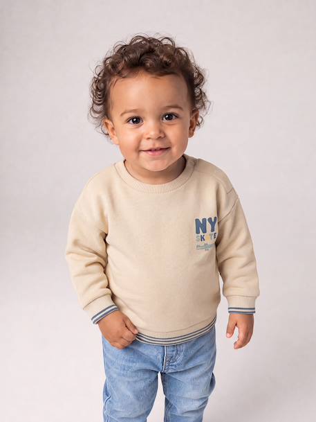Ensemble sweat et jean bébé garçon vanille 7 - vertbaudet enfant 