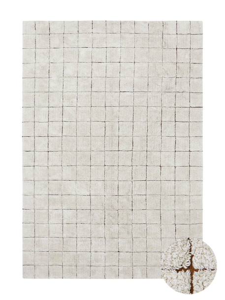 Tapis lavable mosaic Caramel, naturel 2 - vertbaudet enfant 