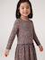 Robe imprimée fille manches longues anthracite+beige poudré+rose 6 - vertbaudet enfant 