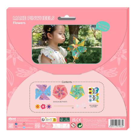 Créer des moulins à vent - fleurs Multicolor 6 - vertbaudet enfant 