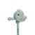 Tête peluche pour guidon de trottinette ou tricycle Blanc+Vert sauge 3 - vertbaudet enfant 