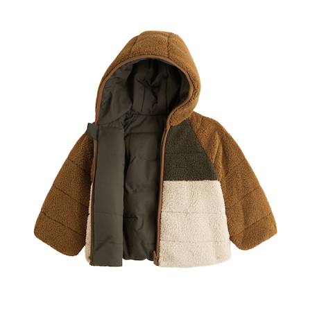 Doudoune réversible enfant avec capuche arthur Vert 4 - vertbaudet enfant 