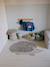 Tapis lavable animalier hedgehog Naturel, lin, marron clair 1 - vertbaudet enfant 