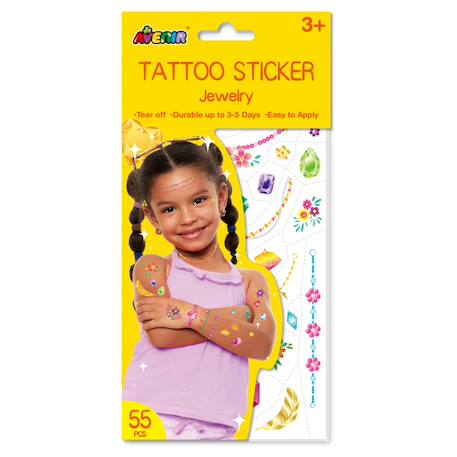Autocollants tatouages - bijoux Multicolor 1 - vertbaudet enfant 