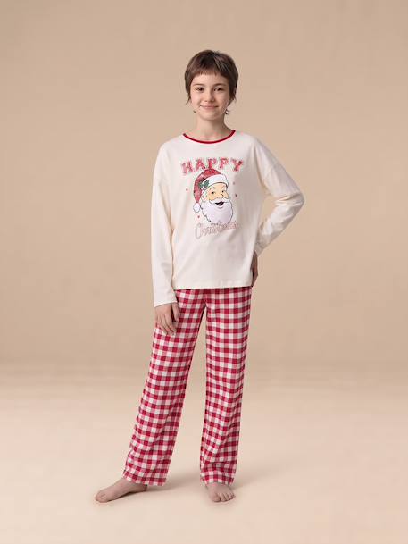 Pyjama fille de Noël rouge 1 - vertbaudet enfant 