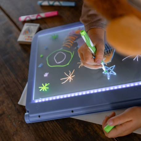 Tablette lumineuse portable Kidydraw-pro fashion Bleu 4 - vertbaudet enfant 