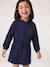Robe courte à capuche fille gris chiné+marine+vert 13 - vertbaudet enfant 