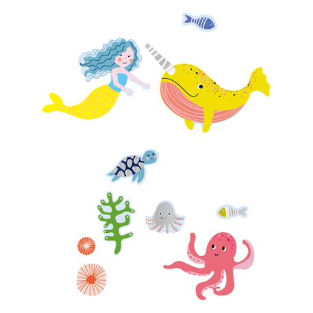 Sticker pocket - oceaan Multicolor 2 - vertbaudet enfant 