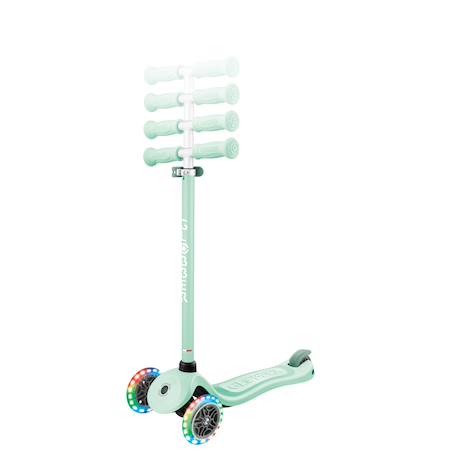 Trottinette évolutive go-up sporty lights Bleu cendré+Rose pastel+Vert menthe 16 - vertbaudet enfant 