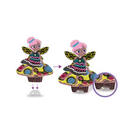 Poupée articulée à gratter - fées en jardin Multicolor 5 - vertbaudet enfant 