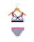 Maillot de bain fille Fond blanc raye bleu 2 - vertbaudet enfant 