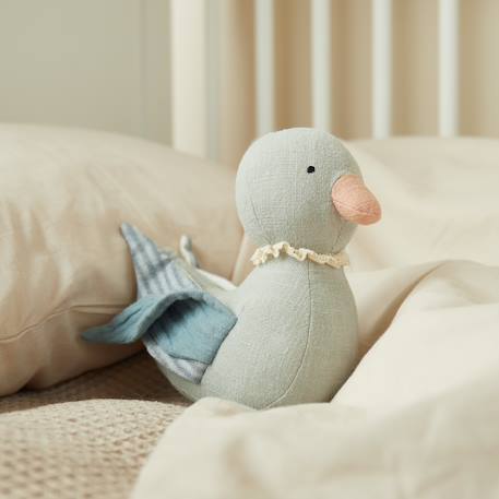 Peluche canard, 20 cm en lin et coton canard 3 - vertbaudet enfant 