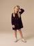 Robe fille manches longues prune 1 - vertbaudet enfant 