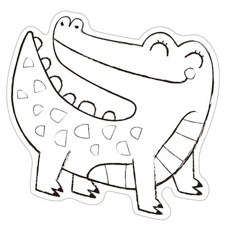Art de la fenêtre - animaux de la jungle Multicolor 2 - vertbaudet enfant 