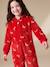 Combinaison de nuit Noël fille à capuche rouge 9 - vertbaudet enfant 