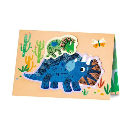 Cartes cadeaux - dinosaures Multicolor 1 - vertbaudet enfant 