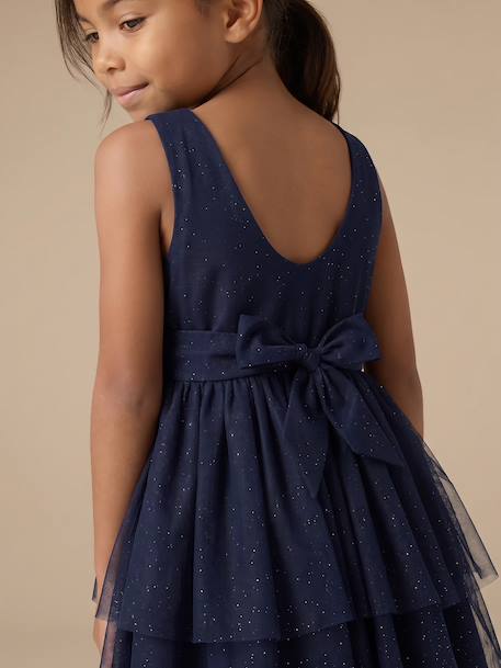 Ensemble robe et gilet enfant fille marine 12 - vertbaudet enfant 